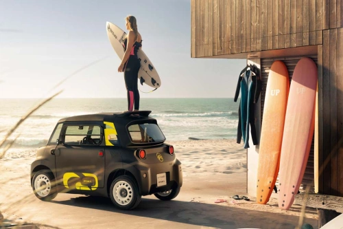 Citroën Ami Rip Curl: 1 600 surfeinspirerte minibiler – men uten plass til brettet