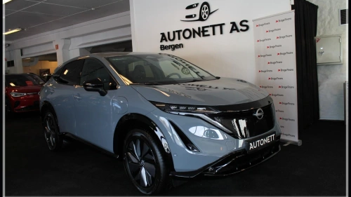 NISSAN ARIYA e-4orce,Evolve,87kWt,19"Hjul,Pano,Sommer og vinterhjul!