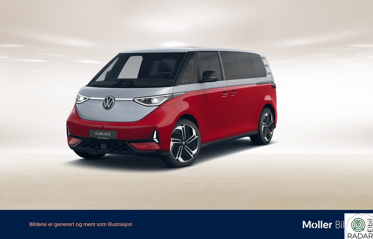 VOLKSWAGEN ID.BUZZ 4MOTION LR 250 KW GTX Excl. lang 86kwh 340hk 6-s /Glasstak/H.feste/Matrix