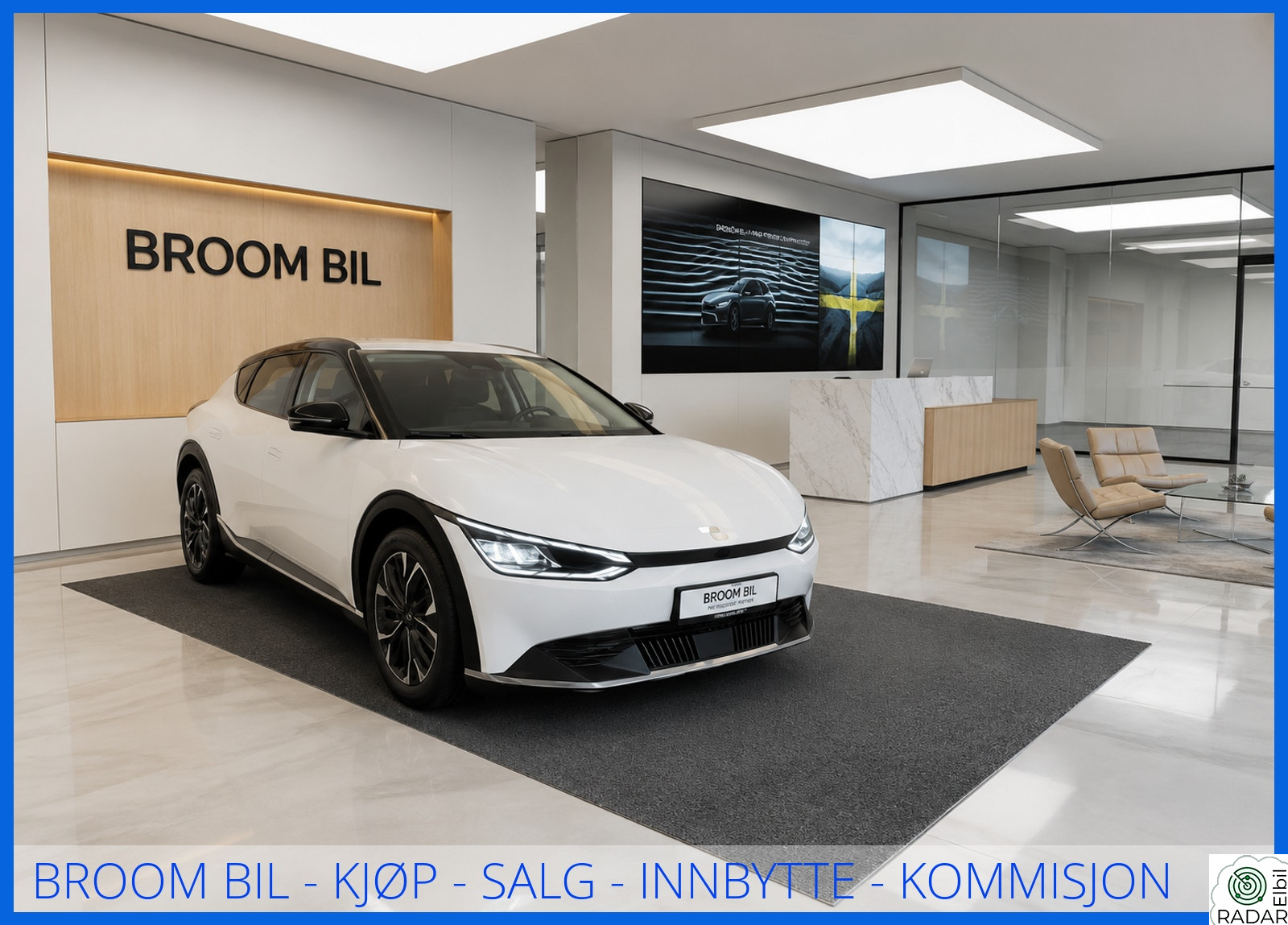 KIA EV6 ACTIVE 77KW/528KM/ACC/KAMERA/NAVI/NYBILGARANTI TIL 2032